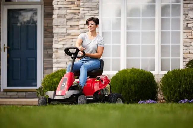 Tondeuse autoportée rider TROYBILT 76T-S 382 cm³ l.76 cm JARDINS LOISIRS
