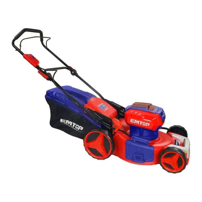 Tondeuse sur batterie EMTOP 40V brushless avec 1 chargeur double port JARDINS LOISIRS