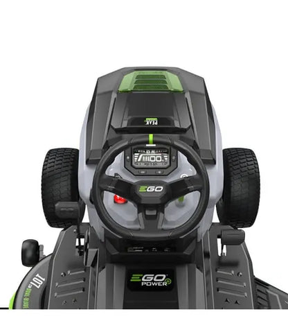 Tondeuse tracteur à batterie coupe 107 cm, 6 batteries 12Ah et chargeur 1600W - EGO TR4201E JARDINS LOISIRS