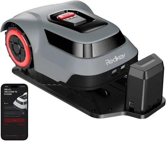 Redkey MGC500 Robot Tondeuse,Détection de Rupture de Câble,Angle de Montée Maximal de 24°,500m² JARDINS LOISIRS