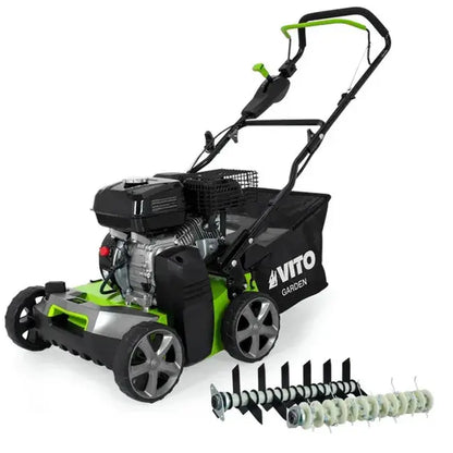Scarificateur Démousseur 5,4CV 212cm3 Coupe 40cm Lames et ressorts VITO JARDINS LOISIRS