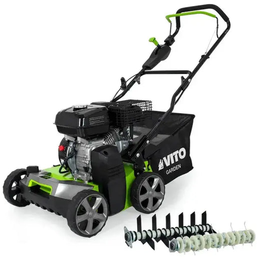Scarificateur Démousseur 5,4CV 212cm3 Coupe 40cm Lames et ressorts VITO JARDINS LOISIRS