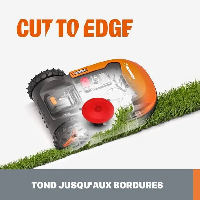 Robot tondeuse connecté WORX LANDROID PLUS - Jusqu'à 700m² - WR167E JARDINS LOISIRS